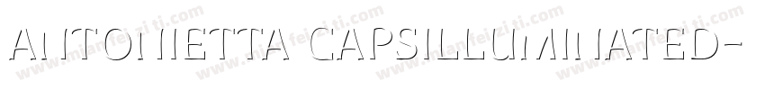 Antonietta CapsIlluminated字体转换
